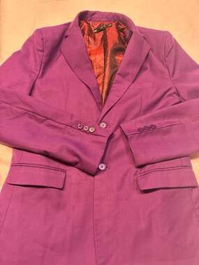 New Style Boys Purple Suit Jacket Blazer Size 14Y